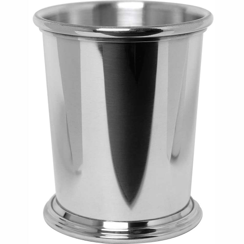 Kentucky Julep Cup Pewter 9 Ounce 9 Ounces

Pewter Care:
Wash your pewter in warm water, using mild soap and a soft cloth. Dry with a soft cloth. Your pewter should never be exposed to an open flame or excessive heat. Store your pewter trays flat, cups upright, etc. to prevent warping. 

Do not wrap pewter in anything other than the original wrapping to prevent scratching. Never wrap pewter in tissue paper, as fine line scratching will occur. Never put pewter in a dishwasher. Hand wash only.

Interested in stock availability or special ordering items? Looking to order in bulk or an order that is personalized, wrapped, and delivered?  Contact us any time with your questions.
