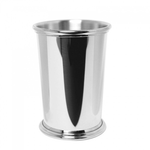 Kentucky Julep Cup Pewter 12 Ounce 12 Ounces
4.75\ Height x 3.25\ Diameter

Pewter Care:

Wash your pewter in warm water, using mild soap and a soft cloth. Dry with a soft cloth. Your pewter should never be exposed to an open flame or excessive heat. Store your pewter trays flat, cups upright, etc. to prevent warping. Do not wrap pewter in anything other than the original wrapping to prevent scratching. Never wrap pewter in tissue paper, as fine line scratching will occur. Never put pewter in a dishwasher. Hand wash only.

Interested in stock availability or special ordering items? Looking to order in bulk or an order that is personalized, wrapped, and delivered?  Contact us any time with your questions.


