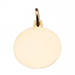 Hand-Engraved 14kt Gold Disc Pendant 26.5 mm
14kt Gold
Chain sold separately

As each piece is handmade, personalize this item. Contact us for pricing and availability.