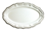 Filet Taupe Oval Platter 16\ 16\ Length
