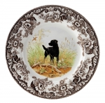 Woodland Black Labrador Dinner Plate 