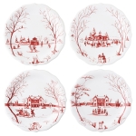 Winter Frolic Mr. & Mrs. Claus Party Plates  8.5\ Diameter, Each
Set of Four






