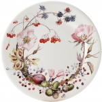 Bouquet Floral Dessert Plate Gien is the most prestigious maker of earthenware in France. The company dates to 1821 when Thomas Hall brought fine English earthenware manufacturing techniques to France. Gien tableware takes inspiration from many sources, including Rouannais patterns from the 18th century, Italian design, Delft earthenware, and styles from the Far East. Since Gien dinnerware it is fired at lower temperatures than porcelain, its colors are notably rich and warm.

Please call store for delivery timing. 