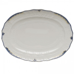 Princess Victoria Blue Oval Platter 15\ 15\ Length x 11.5\ Width