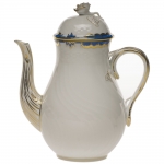 Princess Victoria Blue Coffee Pot with Rose 8.5\ Height
36 Ounce