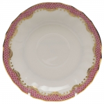 Fish Scale Pink Canton Saucer 