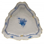 Chinese Bouquet Blue Triangle Dish 9.5\ Length