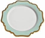 Anna\'s Palette Aqua Green Dinner Plate 