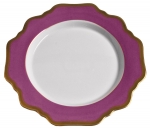 Anna\'s Palette Purple Orchid Dessert Plate  