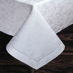 Acanthus White Oblong Tablecloth