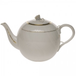 Golden Edge Tea Pot with Rose 5.5\ Height
36 Ounces