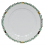 Chinese Bouquet Garland Green Dinner Plate 