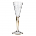 Maharani Champagne Flute First produced in 1897 and later commissioned by the Maharaja of Navancore for his wife, the Maharani. Produced in its original version, Maharani is copper-wheel engraved, gilded and burnished by hand in 24-karat gold.