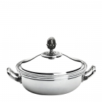 Malmaison Silver Plated Covered Vegetable Dish 8 1/4\ 8.25\ Diameter