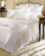 Giza 45 Percale White Queen Fitted Sheet
