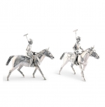Pewter Polo Player Salt and Pepper Set