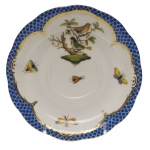 Rothschild Bird Blue Border Tea Cup Saucer - Motif #3 