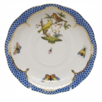 Rothschild Bird Blue Border Tea Cup Saucer - Motif #6 