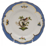 Rothschild Bird Blue Border Bread and Butter Plate, Motif #3 