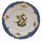 Rothschild Bird Blue Border Bread and Butter Plate, Motif #8 
