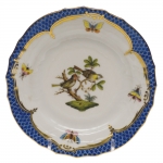 Rothschild Bird Blue Border Bread and Butter Plate, Motif #11 