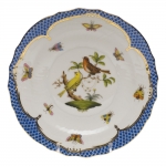 Rothschild Bird Blue Border Salad Plate, Motif #6 
