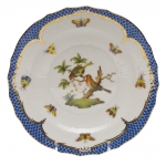 Rothschild Bird Blue Border Salad Plate, Motif #10 