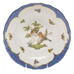 Rothschild Bird Blue Border Dessert Plate, Motif #10 