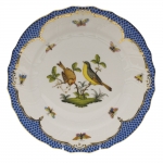 Rothschild Bird Blue Border Dinner Plate, Motif #7 