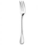 Perles Silver Plated Serving Fork The silver plated serving fork in the Perles pattern was designed specifically to serve meat and vegetables. Serving utensils are sized to the collection\'s platters so they do not fall into the food. The Louis XVI-style Perles pattern, which features a single delicate line of beading reminiscent of a classic pearl necklace, was introduced in 1876.