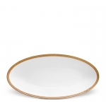 Soie Tressee Gold Small Oval Platter 14\ 14\ Length x 7\ Width

Limoges Porcelain 
24K gold