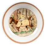Steeplechase Cereal Bowl Another charming exclusive from L.V. Harkness, taken from antique prints found in a favorite print shop in Paris.  The perfect pattern for casual entertaining, equestrian enthusiast or not!
