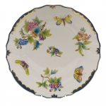 Queen Victoria Blue Dinner Plate 