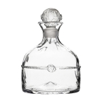 Graham Whiskey Decanter 6\ W x 9\ H
1 Quart

Bohemian Glass is Mouth-Blown in the Czech Republic.

Care & Use:

Dishwasher safe, Warm gentle cycle.
Not suitable for hot contents, freezer or microwave use.