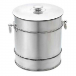 Heritage Banded Bead Ice Bucket Proof that classic design never goes out of style, the Hammered Antique fine stainless flatware pattern from Reed & Barton is a versatile beauty that incorporates the look and feel of the finest hand-hammered metal. The teardrop shape is typical of a flatware design that appeared in the 18th century. 

Personalize this item.  Contact us for pricing and availability.