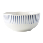 Wanderlust Sitio Stripe Cereal/Ice Cream Bowl From Jukisa\'s Wanderlust Collection - Equally stunning and simplistic, radiant stripes in breezy shades of blue adorn this dinnerware collection. This cereal/ice cream bowl is a go-to size and perfect for any soup, salad or dessert you can imagine.