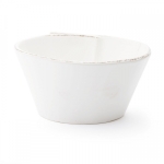 Lastra White Stacking Cereal Bowl Make storage simple and easy with the Lastra White Stacking Cereal Bowl. Rustic and sophisticated, this quintessentially Italian collection adds warmth and charm to your tablescape or morning breakfast routine. 

Vietri uses stoneware clay that is indigenous to Italy. Stoneware clay is less porous and fired at higher temperatures to make it oven, microwave, freezer and dishwasher safe, and highly resistant to chipping and breaking.

Dishwasher safe - We recommend using a non-citrus, non-abrasive detergent on the air dry cycle and not overloading the dishwasher. Hand washing is recommended for oversized items.

Microwave safe - The temperature of handmade, natural clay items may vary after microwave use. We recommend allowing items to cool before taking them out of the microwave or using an oven mitt.

Freezer safe - Items can withstand freezing temperatures, but please allow them to return to room temperature before putting them into the oven.