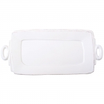 Lastra White Handled Rectangular Platter 16