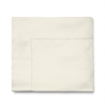 Fiona Ivory Full/Queen Flat Sheet Fiona is a lovely long-staple cotton sateen, possessing the wonderful sleek smooth \'slide\' this type of weave naturally exhibits. Special yarns create its silky-soft hand, and as one might expect, our exceptional quality standards help to make Fiona a great value.

Fabrication:
Sateen

Finishing:
Classic-style flanges, approximate measurements:
Duvet Cover: 3-inches
Shams: 3-inches; Boudoir: 2-inches
Flat Sheet and Pillowcase cuffs: 3.5-inches

Hem:
Hemstitch

Care:
Machine wash warm water on gentle cycle. Do not use bleach (bleaching may weaken fabric & cause yellowing). Do not use fabric softener. Wash dark colors separately. Tumble dry on low heat. Remove while still damp. Iron on \cotton\ setting to regain luster and sheen.

