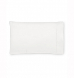 Giotto White Standard Pillowcases, Pair For those who love the sleek feeling of a sateen along with the subtle formality of its muted luster, Giotto makes the right choice: its our classic (and most-popular) sateen. And with good reason: the luminous sheen and shine, rich drape, and silken hand mark it as bedding of the finest quality.

Fabrication:
Sateen

Finishing:
Classic-style flanges, approximate measurements:
Duvet Cover: 4-inches
Shams: 3-inches; Boudoir: 2-inches
Flat Sheet and Pillowcase cuffs: 4-inches

Hem:
Hemstitch

Care:
Machine wash warm water on gentle cycle. Do not use bleach (bleaching may weaken fabric & cause yellowing). Do not use fabric softener. Wash dark colors separately. Tumble dry on low heat. Remove while still damp. Iron on \cotton\ setting to regain luster and sheen.

