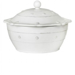 Berry & Thread Whitewash Large Covered Casserole  6\ Height, 9.5\ Width
3.75 Quarts