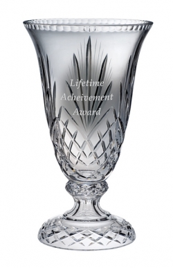 Durham Footed Crystal Vase | LV Harkness & Company