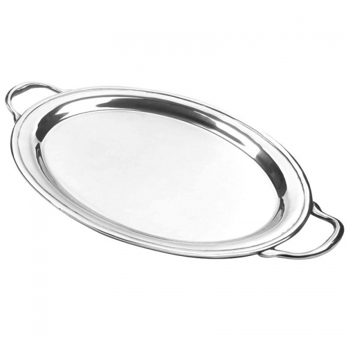 LVH Classic Oval Serving Tray 25\ 14” Wide x 25\ Length

Cast Aluminum Care & Use:

Hand wash in warm, soapy water and towel dry. Never wash in the dishwasher! To prevent discoloration, do not store food on or in your aluminum products. Do not leave in water or any other liquid for a long period of time. This product cannot be used in a microwave. Polish with a good pewter or silver polish. To remove scratches, use a high quality silver polishing cloth. Aluminum products can be used in both the freezer and the oven.