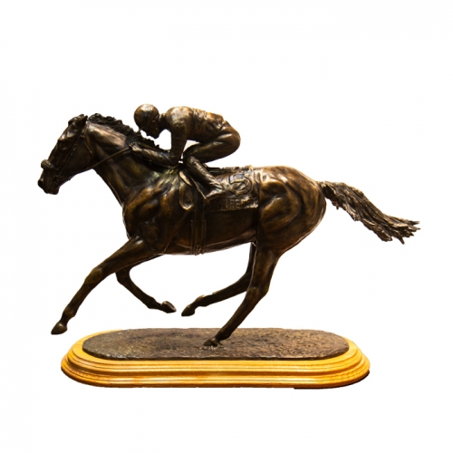 Racehorse Bronze  30\ L x 10\ W x 20.75\ H

Customize this item.  Contact us for pricing and delivery.

