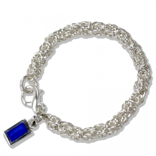 Byzantine Link Bracelet with Tag 