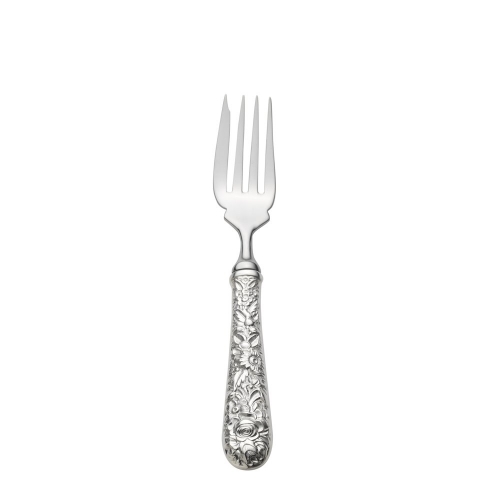 Repousse Sterling Fish Fork