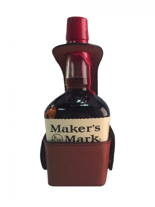 Custom Leather Bourbon Server - Maker's Mark