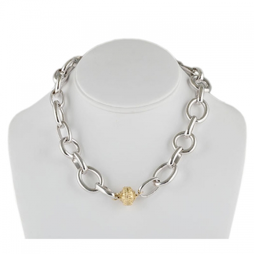 Gold Coast Rhodium Plated Necklace | LV Harkness & Company