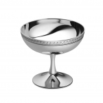 Malmaison Silver Plated Ice Cream Bowl 4\ 4\ Diameter x 3.5\ Height