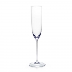 Sommeliers Champagne Flute This classically shaped glass was developed for light, fresh, dry champagnes. It is designed so that the wonderful tingle of delicate bubbles for which champagne is famous is experienced on the tip of the tongue.